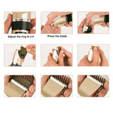 Electrical Pet Hair Trimmer Professional Grooming Kit Rechargeable Pet Cat Dog Clipper Shaver Set Animals Hair Cutting Machine