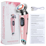 EMS Face Lifting Wrinkle Removal Microcurrent Face Massager Mesotherapy Electroporation RF LED Photon Therapy Vibration Eye Care