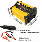 Vehicle Inverter 300W 12V To 110V 220V Voltage Display Sine Modify Converter Wave Adapter Charger Vehicle G5S1