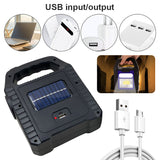 Portable Solar Lantern COB LED Work Lamp Waterproof  Emergency Spotlight USB Rechargeable Hand lamp for Outdoor Hiking Camping