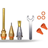 9 Pcs of Glue Copper Nozzle Small Caliber Length Large Caliber Hot Melt Glue Accessories