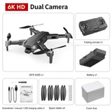 HKNA New S608 GPS Drone 6K Dual HD Camera Professional Aerial Photography Brushless Motor Foldable Quadcopter RC Distance 3000M