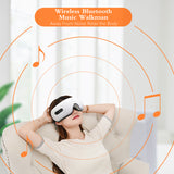 Smart Eye Massager Bluetooth Music Voice Broadcast Vibrator Massage Pressotherapy Improve Eyesight Electric Eye Trainer Glasses