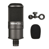 TAKSTAR SM-8B Side-address Microphone High Sensitivity Condenser Mic with Windscreen Mounting Adapter for Recording Broadcasting