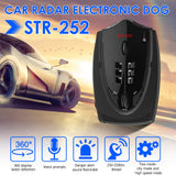 STR-525 Car Radar Detector English Russian Thai Voice Vehicle Speed Warning