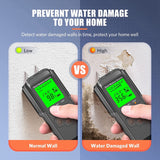 MT1906 Digital Wood Moisture Meter Tester With Backlit LCD Display Damp Meter Detector For Lumber Woodwoking Firewood
