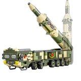 WW2 Military Series World War II Army DF-26 Medium-Range Ballistic Missile Vehicle MOC Building Blocks Bricks Toys Gifts
