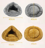 Pet bed for Cats Dogs Soft Nest Kennel Bed Cave House Sleeping Bag Mat Pad Tent Pets Winter Warm Cozy Beds  2 Size S L 3 Colors