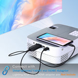 Salange Mini Projector Q5 1280x720P 4500 Lumens LED Wifi Home Theater Video Smart Movie Beamer Game Proyector