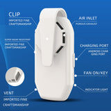 Personal Wearable Air Face Fan USB Mini Portable Reusable Breathable Clip Fans Electric Air Conditioning Cooling Fan