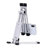 Tablet Stand Aluminum Adjustable Angle/Height Foldable Holder Mobile Phones Books Hands Free Bracket for iPad Air Mini iPhone