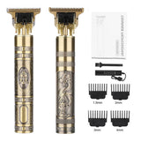 LCD Hair Clippers Professional Hair Cutting Machine Hair Beard Trimmer For Men Barber Electric Shaving T-Outliner Men