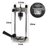 Electric Drill Holder Drilling Guide Stand Rack Adjustable Angle and Removeable Hand Drill Hammer Bracket  DIY Woodworking Tool