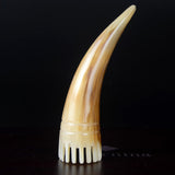 Natural Horn Massage Brush Anti-Static Horn Massage Comb Head Acupoint Massage Tool Acupuncture Pressure Therapy Health Care