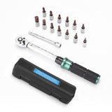 10-60N.m 3/8 Inch Drive 7 PCS Preset Torque Wrench Bits Set Quick Release Adjustable Torque Wrench Bicycle Car Auto Repairs