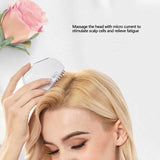 3 Gear Massage Brush Hot Compress Vibration Electronic Brush for Head Neck Massage Brush Relieve Fatigue