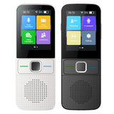Language Translator Rechargeable Two-Way Interpreter Device Digital Business Adults Seniors Learning Equipment Black