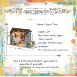 CUTEBEE Doll House Miniature DIY Dollhouse With Furnitures Wooden House Casa Toys For Children Birthday Gift Z007