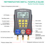 Pressure Gauge Refrigeration Digital Vacuum Pressure Manifold Tester Heating Ventilation&amp;Air Conditioning Temperature Meter