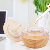 Air Humidifiers 300ML Mini USB Ultrasonic Electric Aroma Diffuser Mist Wood Grain Oil Aromatherapy 7 Color Light for Home Office