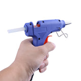 20W Hot Melt Air Glue Gun High Temp Heater Mini Gun w/ 10pcs Glue Sticks for DIY Decorative Tools Paste Small Accessories