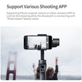 3-Axis Handheld Gimbal Stabilizer w/Focus Pull & Zoom for iPhone Xs Max Xr X 8 Plus 7 6 SE Samsung Action Camera