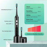 Sonic Electric Toothbrush Ultrasonic Cleaning Electrical Tooth Brush for Teeth Whitening Clean Soft Toothbrushes and Accessories