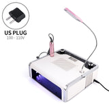 4-IN-1 Mult Nail Machine Vacuum Cleaner Dust Collector With Light UV Nail Lamp 30000RPM Handpiece Drill Manucure Drill Bits Set
