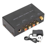 Phono Turntable Preamp Stereo RCA Input RCA Output Low Noise Record Player Amplifier with Independent Knob 100-240V