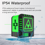 2 Lines Laser Level Leveling 3° Self Levelling Diagonal Line Laser Level Household Flooring Tile Layout Door Window Install