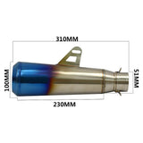 38-51mm Motorcycle Exhaust  Pipe Slip On for Honda CBR1000