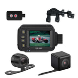MT30A 2 inch IP67 Waterproof Motorcycle Dash Camera Bicycle Motorbike Black Box dashcam Recorder w/Parking Monitoring