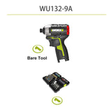 WORX 12V Brushless Motor Impact Cordless Electric Screwdriver WU132 Professional Tool with 42PCS Drill Bits Set Big Torque