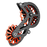 Oval Dish mtb Lightweight Carbon Fiber Bike Derailleur Pulley Wheels System Ceramic Bearing Guide Roller chainring bolts