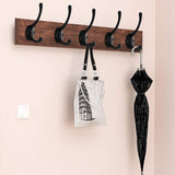 12 Pack Black Coat Hooks Wall Mounted with Retro Double Hooks Utility Black Hooks for Coat, Scarf, Bag, Towel, Key, Cap