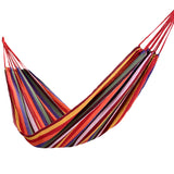 1PC Portable hammock outdoor hammock garden Sports Home Travel Camping swing canvas stripe hammock thickened anti rollover chair