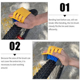 Bicycle Chain Cleaner Brushes Mountain Road Bike Cleaning Kits Repair Tools Bicycle Repair Tools Bicycle Accessories 8pcs