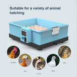 20-66 Eggs Incubator Brooder Bionic Waterbed Design Goose Duck Quail Pigeon Poultry Brooder Automatic Farm Hatchery Tool