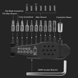 Bike Tool Kit Allen Wrench Drill Bit Set wiht Tire Lever Patch Bicycle Repairing Tool for MTB Mountain Road Bike bicycle tools