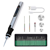 1500Mah 8W DIY Electric Engraving Pen Engraving Pen Mini Set for Metal Glass 3.6-4.2V 18000r/min 0-70mm Depth