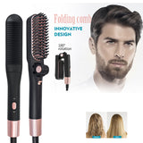 Men Beard Straightener Heating Comb Hair Straightener Brush Electric Mutifunctional Ceramic Hair Comb Quick Hair Styler