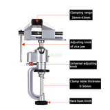 New 360 Degree Rotating Table Vise Multifunctional Aluminium Alloy Swivel Bench Vise Clamp Electric Drill Stand Rotating Tools