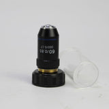 195 Black Achromatic Objective 4X 10X 20X 40X 60X 100X High Quality Microscope Objective Lens RMS 20.2mm Objective Parts