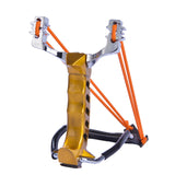2022 Great Power Slingshot Catapult Hunting Slingshot Outdoor Full Metal Wristband Can Shoot Fish High Slingshot Outdoor Hunting