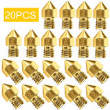 10/20pcs 3d Printer Accessories Nozzle Accessory Mk8 0.4mm For Cr-10 For Ender 3 For Anet A8 Perfectly Circular And Thread Size