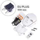 7 Colors LED Face Mask With Neck Therapy Acne Mask Korean Photon Therapy Neck Beauty Led Mask Anti Aging Skin Tightening Wrinkle
