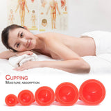12Pcs Strong Suction Vacuum Silicone Cupping Body Massage Anti Cellulite Pain Relief Relaxation Chinese Medical Health Care Tool