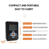 Radiation Tester Digital Dose Alarm X/ γ/ Hard β Ray Detecting Current &amp; Cumulative DER Geiger Counter Dosimeter Monitor
