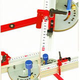 Aluminum Angle Miter Gauge Sawing Assembly Ruler Woodworking Tool 400mm Alluminium Fence for Table Saw Router Wood Working DIY
