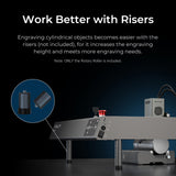 CREALITY Rotary Roller Perfect for Engraving Cylindrical Objects Support 5-120mm Width Adjustable 7-gear Design for Falcon 2